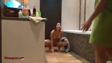 Omg Fuck Wife S Best Friend In Bathroom When The Wife Was In Shower