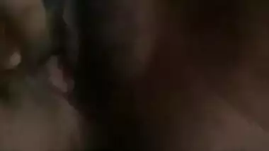 Horny Guwahati village girl dildoing pussy with bamboo