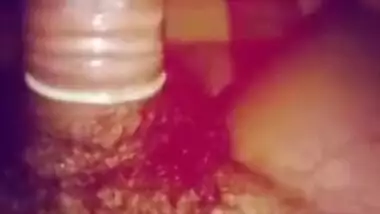 Couple fuck with condom