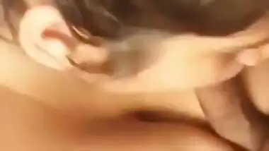 Big Boobie Horny GF just can’t resist sucking her Boyfriend’s Dick