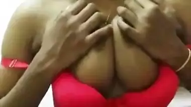 Horny Indian Hot Wife Play With Her Boobs And Pussy