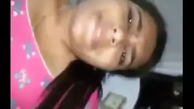 Horny bhabhi masturbating with a makeup brush