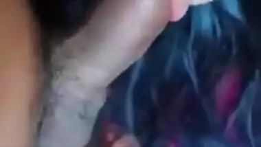 Indian girl give blowjob to her friend