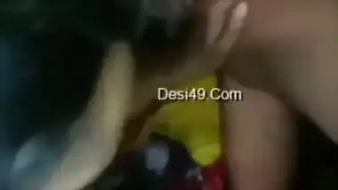 Horny wife blowjob and fucking by husband in night