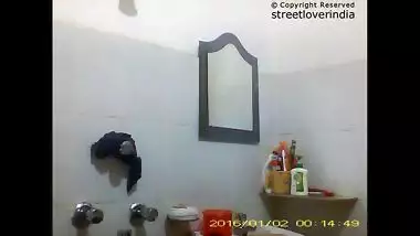 Sexy Indian Bengali Aunt Mili captured in bathroom Part 2