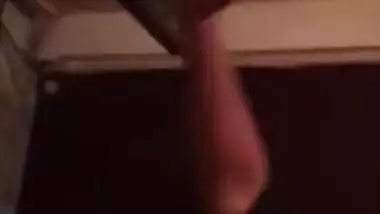 Desi wife tries hard to look XXX showing off her natural boobs