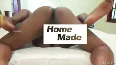 Lifting wife saree and pushing her panties to insert boss hard cock