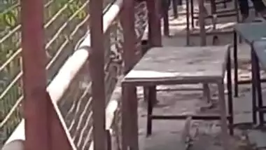 College girl outdoor sex with lover caught on cam