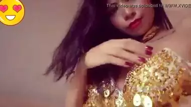 Indian naked model stripping and showing off assets