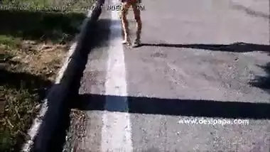 Hot NRI girl flashing pussy and ass in the public