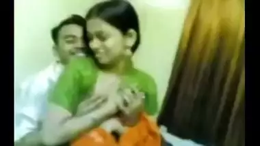 Village college girl boob press & foreplay mms