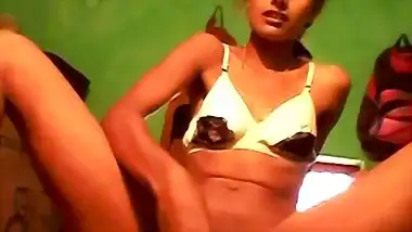 Desi girl moaning hard while masturbating