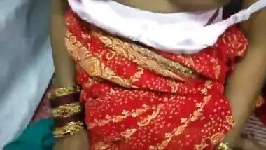 Tamil Anita ki chudai in Red saree with Indian...