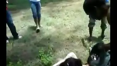 Naughty old man fucked young girl in local park