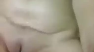 Desi films her XXX boobs with perky sex nipples and shaved pussy