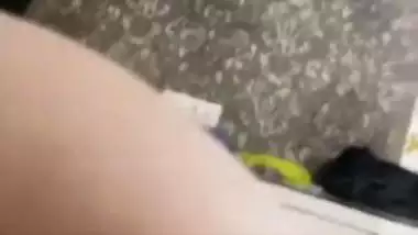 POV dick sucking video of hot boobs showing horny girl