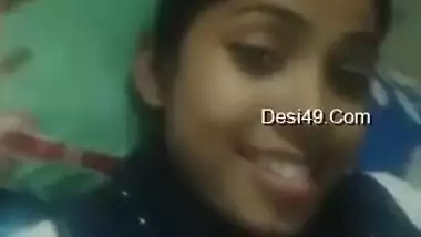 Today Exclusive- Cute Desi Girl Blowjob And Showing Her Boobs Part 2