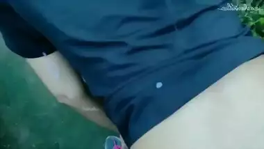 Big Ass Girlfriend Fucked In The Bushes By Horny Lover