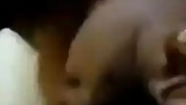 Excited Desi guy begins sex with fat girlfriend by kissing her XXX jugs